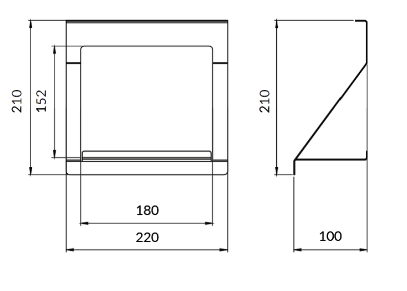 Epka Luxion Suport pentru șine de bucătărie Metal Negru 1208969966