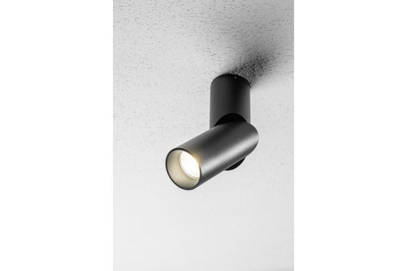 Lampă de tavan VIRGO, max. 250V, 50/60Hz, 57x152mm, IP20, max. 20W, Rotundă, Neagră