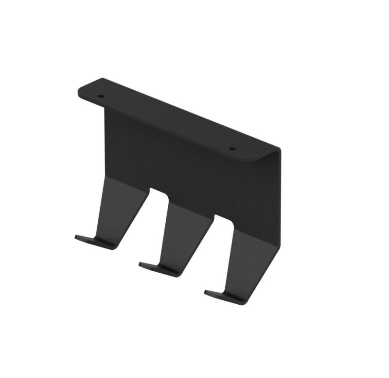 Epka Luxion Set Șine de Bucătărie 100 cm cu Accesorii Metalice cu Prindere Invizibilă Negru 1208969984