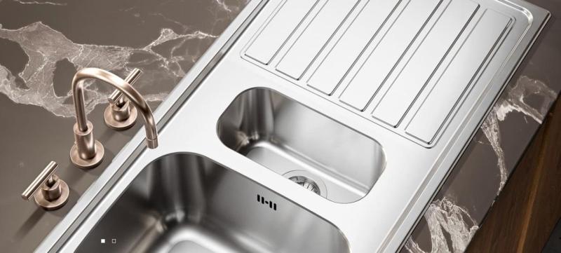 Banc de lucru Centurio 100-15 Inox 1,5 Chiuvetă cu montare deasupra 100 x 50 cm cu scurgător 1208970035