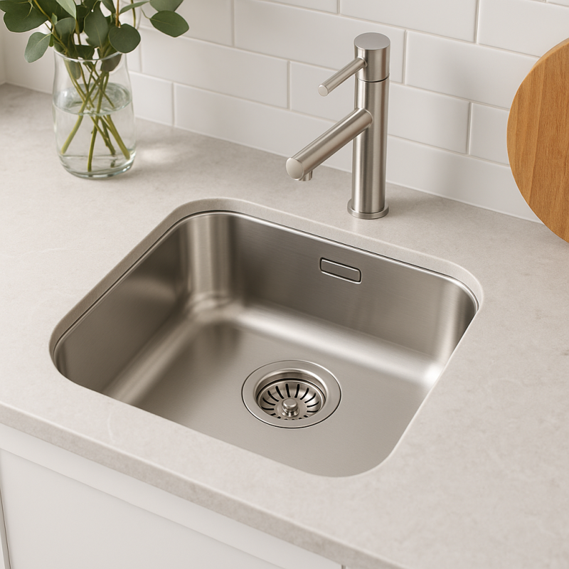 Chiuvetă din inox Banka IB3440, 34 x 40 cm, de sub blat 1208970046