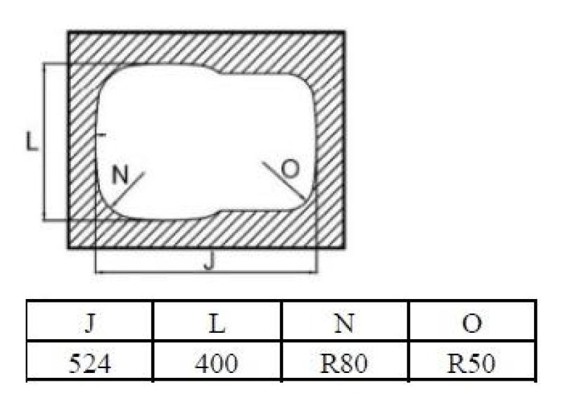 Banka Alaska Oțel inoxidabil 1.5 Chiuvetă sub blat 524 x 400 mm 1208970064