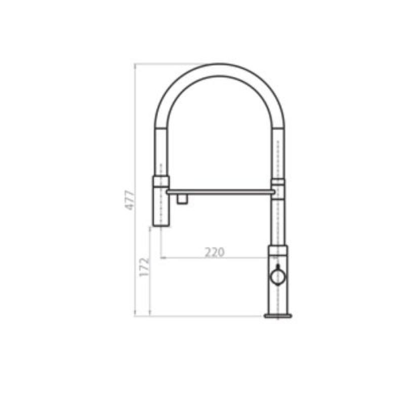 Ausmann Claridge Baterie de Bucătărie cu 3 Căi cu Gura Flexibilă și Apă Filtrată – Crom - 1208970091
