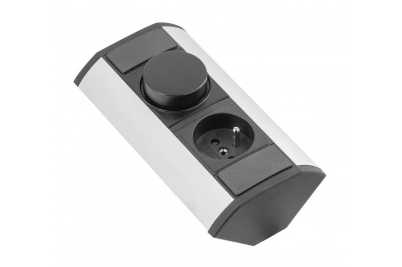 Extensie de colț MINI cu regulator CCT și priză cu împământare 230V 16A