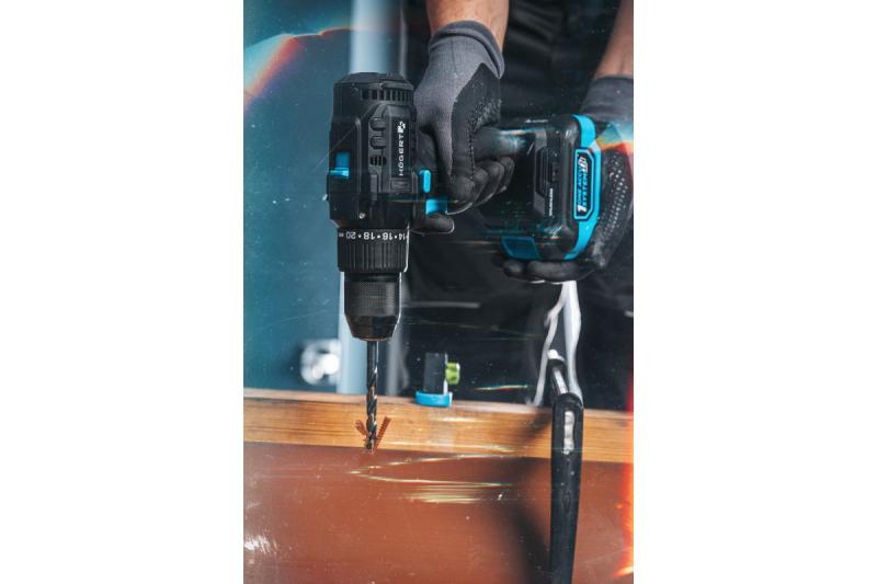 Högert șurubelniță cu acumulator fără perii 18V pentru lemn, metal.