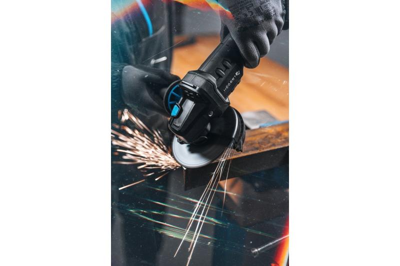 HÖGERT Polizor unghiular fără fir cu comutator cu pedală, 125MM, 18V - fără baterie