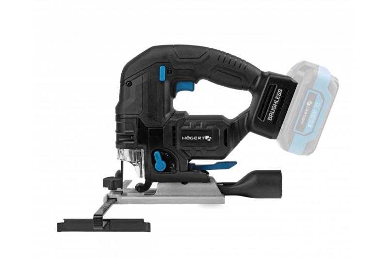 Fierăstrău pendular cu acumulator HÖGERT, 18V, mâner anti-vibrații - fără acumulator.