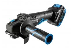 Polizor unghiular fără fir HÖGERT cu comutator tip paddle, 125MM, 18V - Set (baterie, încărcător, accesorii)