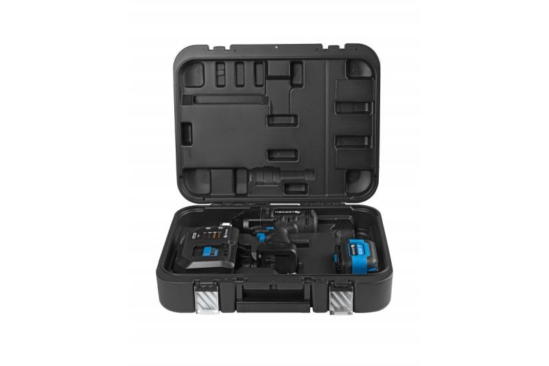 Set de chei cu impact fără perii HÖGERT, 1000 Nm, 18V cu acumulator și încărcător.