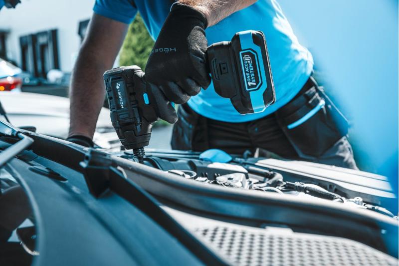 HÖGERT Fier de călcat fără perii cu acumulator de 18V, set cu acumulator, încărcător și accesorii