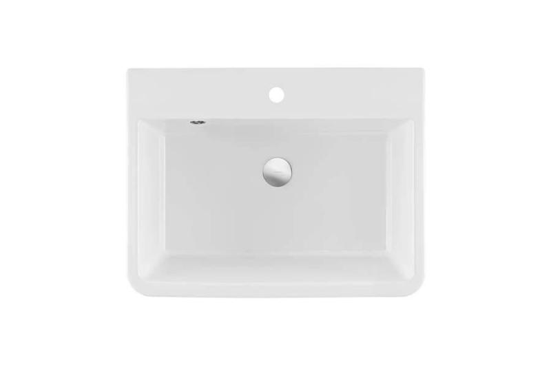 Ausmann Ceramic Frost Chiuvetă Ceramică Albă - Montaj pe Blat 660 x 506 mm cu Orificiu pentru Baterie 1208970517