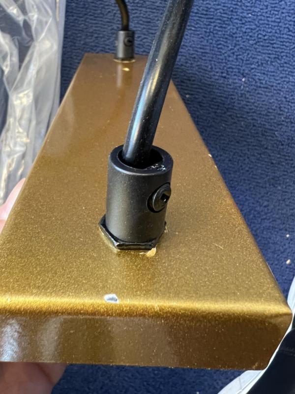 OUTLET Cadru deteriorat Decor Avelin lampa de suspendare cu cadru dreptunghiular auriu lățime 80 cm 2287