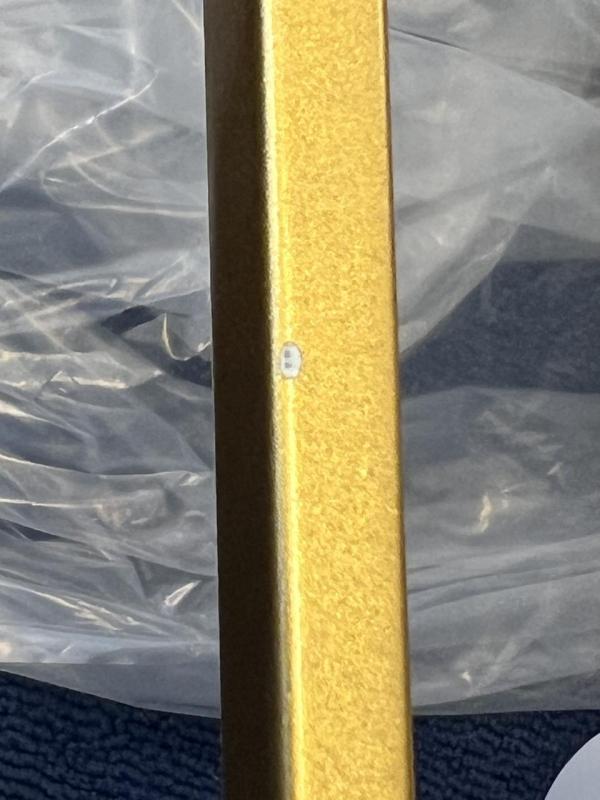 OUTLET Cadru deteriorat Decor Avelin lampa de suspendare cu cadru dreptunghiular auriu lățime 80 cm 2287