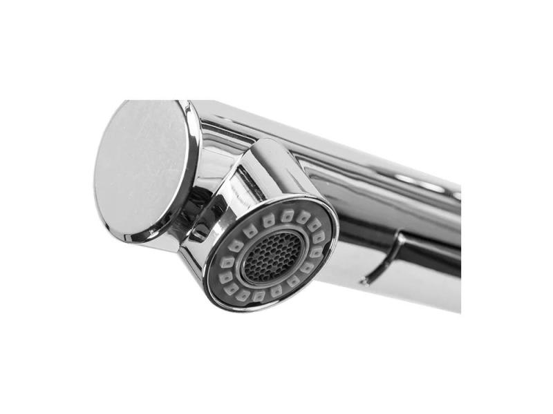 Graniteland Ceres Baterie de Bucătărie Albă cu Scurgere Extensibilă și Duș cu Dublă Funcție 1208970709