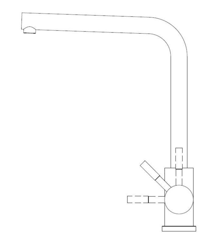 Pure.Sink Prestige Set Combinat Gun metal chiuvetă 50x40 cm cu Robinet de bucătărie Gun metal 1208970763