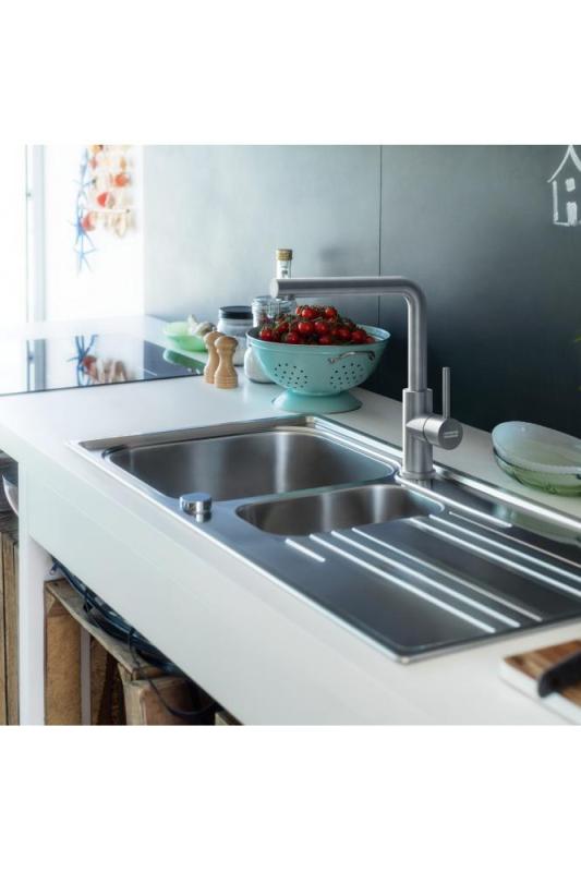 Franke Smart Glenda Baterie de Bucătărie cu Gură Rotativă din Oțel Inoxidabil 115.0706.985