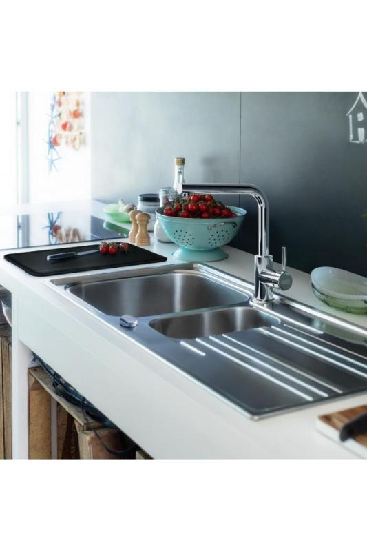 Franke Lina L Robinet de bucătărie cu gură pivotantă Crom 115.0693.230