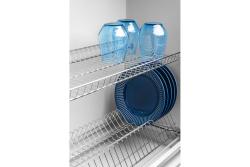 Drainer GTV BASIC 1, două niveluri, dulap 600, pentru plăci de 16 - 18 mm, 1x sertar, crom