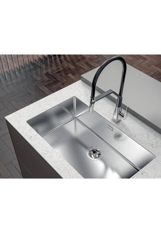 Chiuveta din inox Foster Phantom Slimline, 71x40cm, montare sub blat pentru blaturi ceramice 1208971121