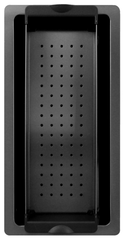 Pure.Sink Exclusivo Gun metal chiuvetă mică 18x40 cm, cu rază de 10mm pentru montare sub blat, la nivelul blatului și supraveghere PEX1840-61