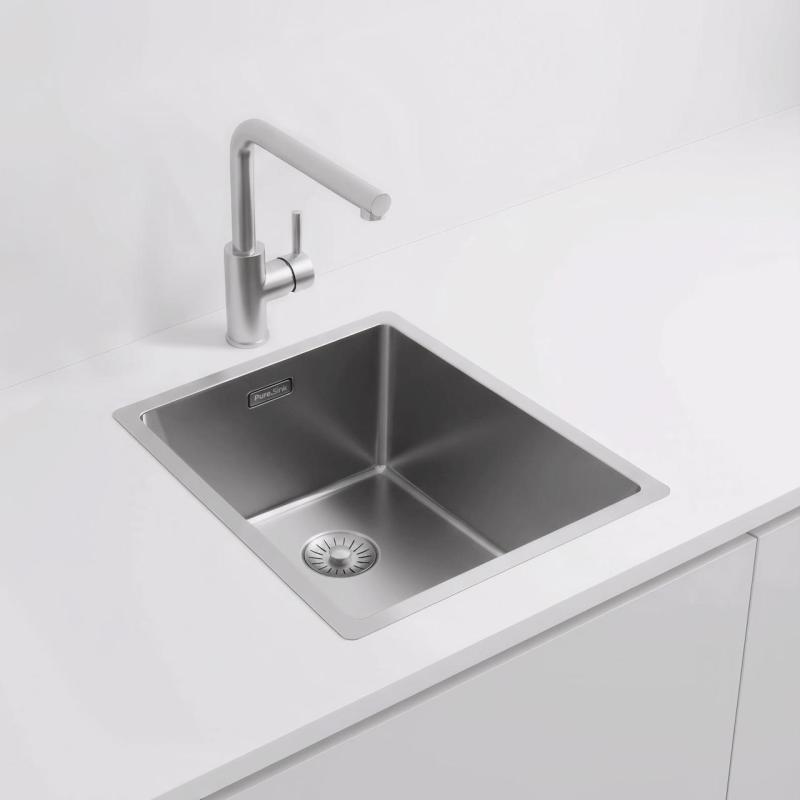 Pure.Sink Exclusivo chiuvetă din inox 34x40 cm radius 10mm submontaj, montaj plat și supramontaj PEX3440-02