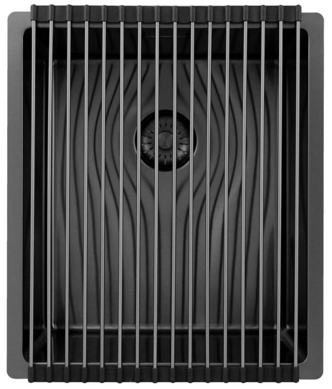 Pure.Sink Exclusivo Chiuveta din metal Gun 34x40 cm, raza de 10mm, montare sub blat, montare la nivel și montare supraterană PEX3440-61