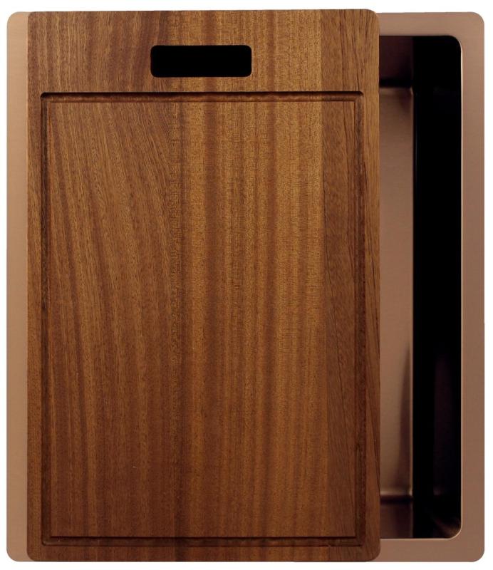 Pure.Sink Exclusivo Chiuvetă de cupru 34x40 cm cu rază de 10mm pentru montare inferioară, montare plană și suprafață PEX3440-62