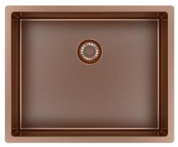 Pure.Sink Exclusivo Chiuvetă de cupru 50x40 cm cu rază de 10mm pentru montare sub blat, la nivel cu blatul și suprapusă PEX5040-62