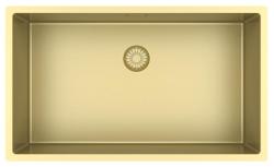 Pure.Sink Exclusivo chiuvetă mare aurie 70x40 cm, rază de 10mm pentru montare sub blat, la nivel cu blatul și suprapusă PEX7040-60