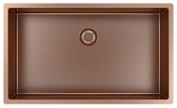 Pure.Sink Exclusivo chiuvetă mare de cupru 70x40 cm, rază de 10mm pentru montare dedesubt, la nivel și deasupra PEX7040-62