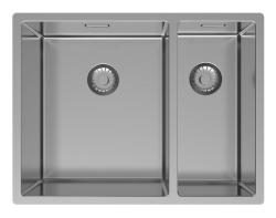 Pure.Sink Exclusivo RVS 1,5 chiuveta dubla 34+18 cm raza 10mm PEX341840-02