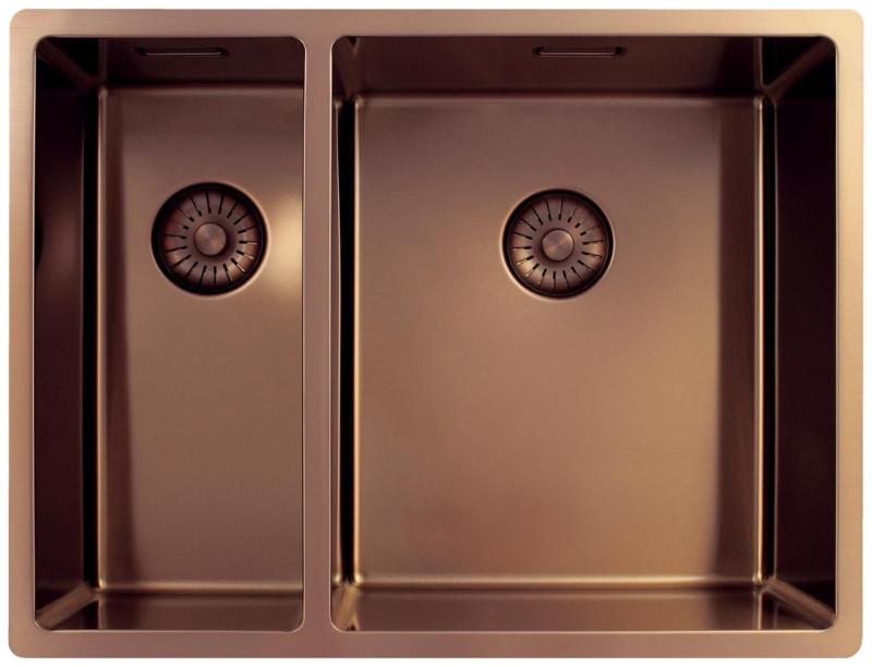 Pure.Sink Exclusivo Cupru 1,5 chiuveta dublă 18+34cm rază 10mm PEX183440-62