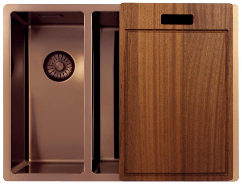 Pure.Sink Exclusivo Cupru 1,5 chiuveta dublă 18+34cm rază 10mm PEX183440-62