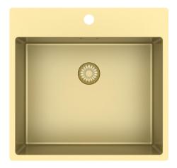 Pure.Sink Exclusivo Chiuvetă de aur 54x52 cm Tapwing cu gaura pentru robinet 10mm radius PEX5040T-60