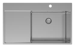 Pure.Sink Exclusiv chiuvetă din inox cu zona de scurgere 86x52 cm Tapwing dreapta PEX5086RT-02