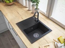 Graniteland Nex Chiuveta din granit cu aspect de piatră dură Arduin, cu zonă de scurgere 574x464 mm 1208971426