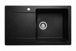 Graniteland Liri Granit Arduin cu aspect de piatră dură, chiuvetă cu zonă de scurgere 765x448 mm 1208971437