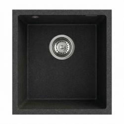 Graniteland Miniva Chiuvetă de granit Arduin cu aspect de piatră dură de montat sub blat 385x410 mm 1208971449