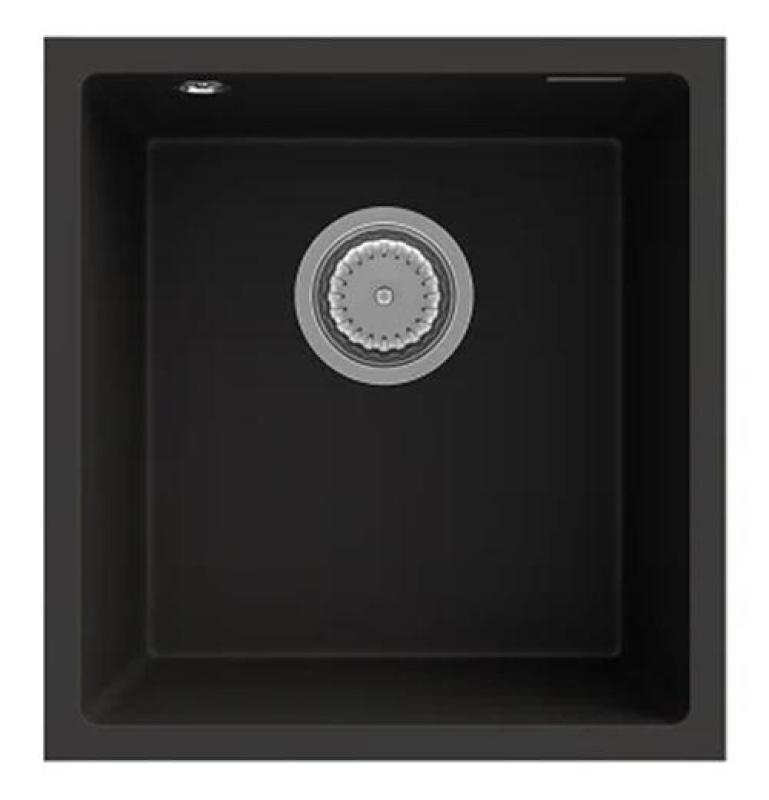 Graniteland Miniva Chiuveta de Granit Negru de sub construcție 385x410 mm 1208971450