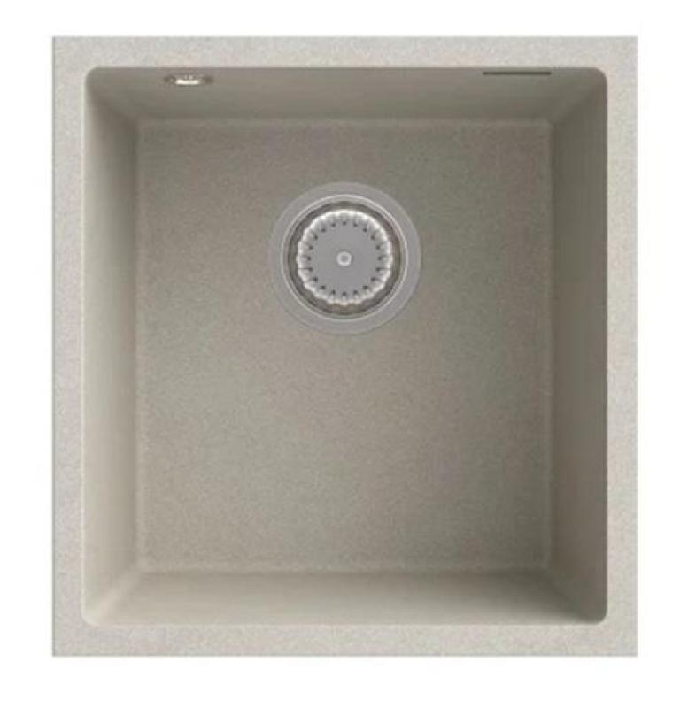 Graniteland Miniva Chiuvetă din granit Bej de sub blat 385x410 mm 1208971451