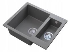 Graniteland Adda Chiuvetă de granit gri 1.5 Suprafață 600x495mm 1208971456