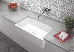 Ausmann Ceramic Mira Chiuvetă ceramică albă - Submontare și între montare 795 x 460 mm cu dop alb 1208971470
