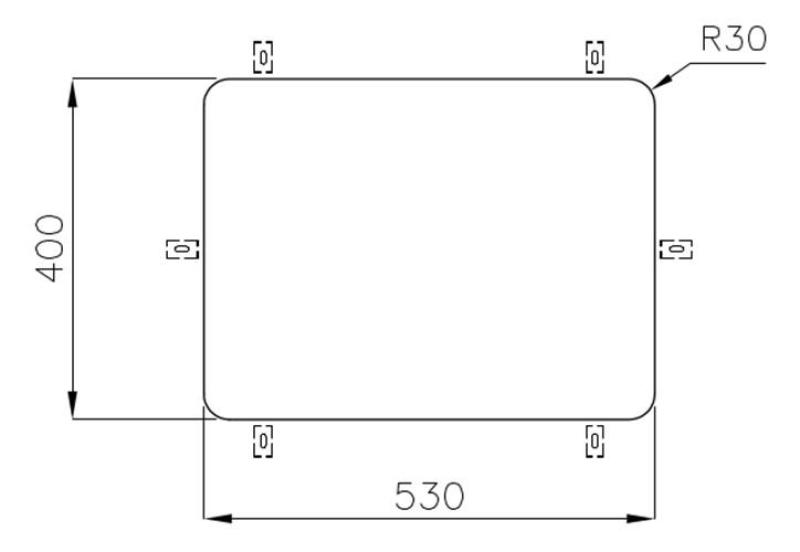 Chiuveta sub blat Foster din inox 53 x 40 cm Submontare 1208971523