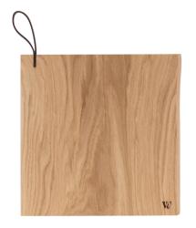 Woodsea Chop-Chop Oak S - Tocător de stejar 25x24cm cu mâner de piele 1208971539