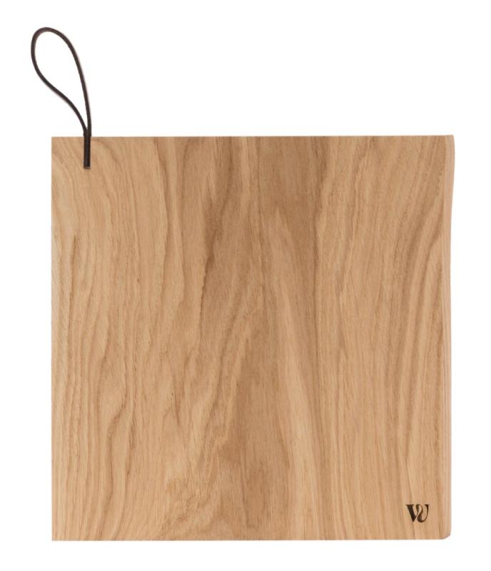 Woodsea Chop-Chop Oak S - Tocător de stejar 25x24cm cu mâner de piele 1208971539
