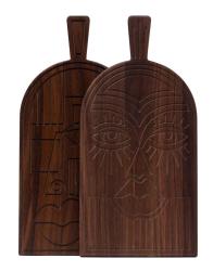 Masca Woodsea Nuc - Mască din nuc tăietură și placă de servire 38x19 cm 1208971561