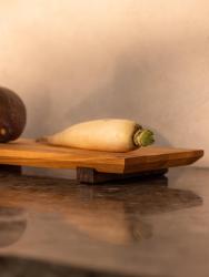 Woodsea Sushi S- Platou de sushi din lemn de esen cu picioarele de nuc 30x12 cm 1208971584