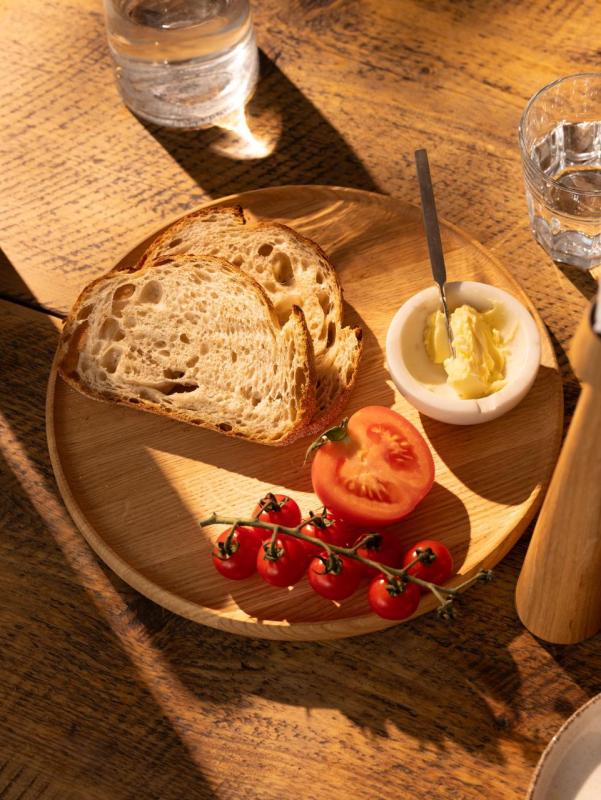 Tava de servire Woodsea L - Tava rotundă din stejar Ø45 cm 1208971588