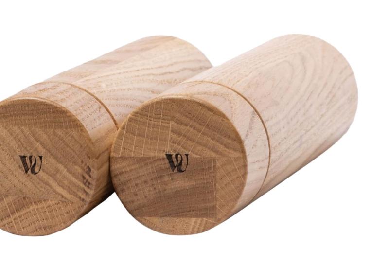 Woodsea Upside Down Oak - Moară de sare din lemn de stejar Ø5.4x22.5 cm 1208971591