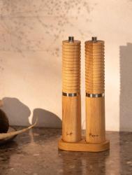 Woodsea Spice - Moara de sare din lemn de stejar Ø5x28 cm 1208971595